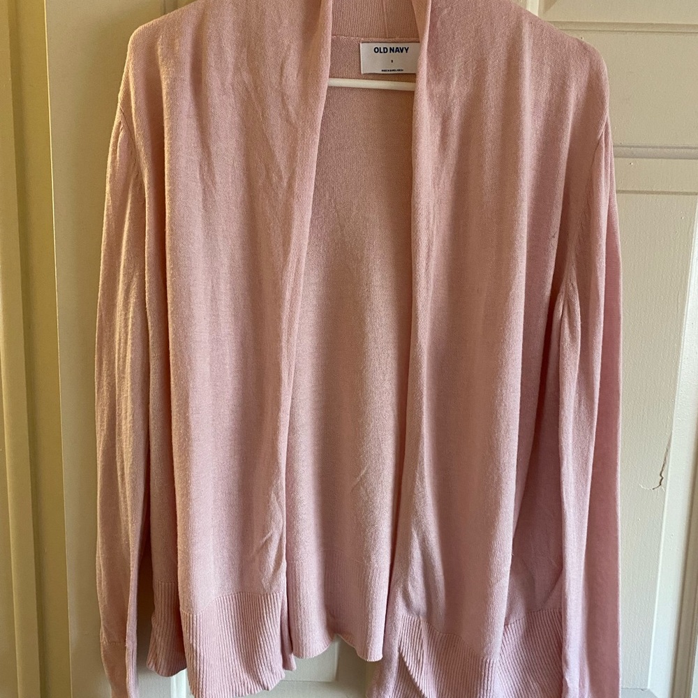Old Navy pale pink cardigan